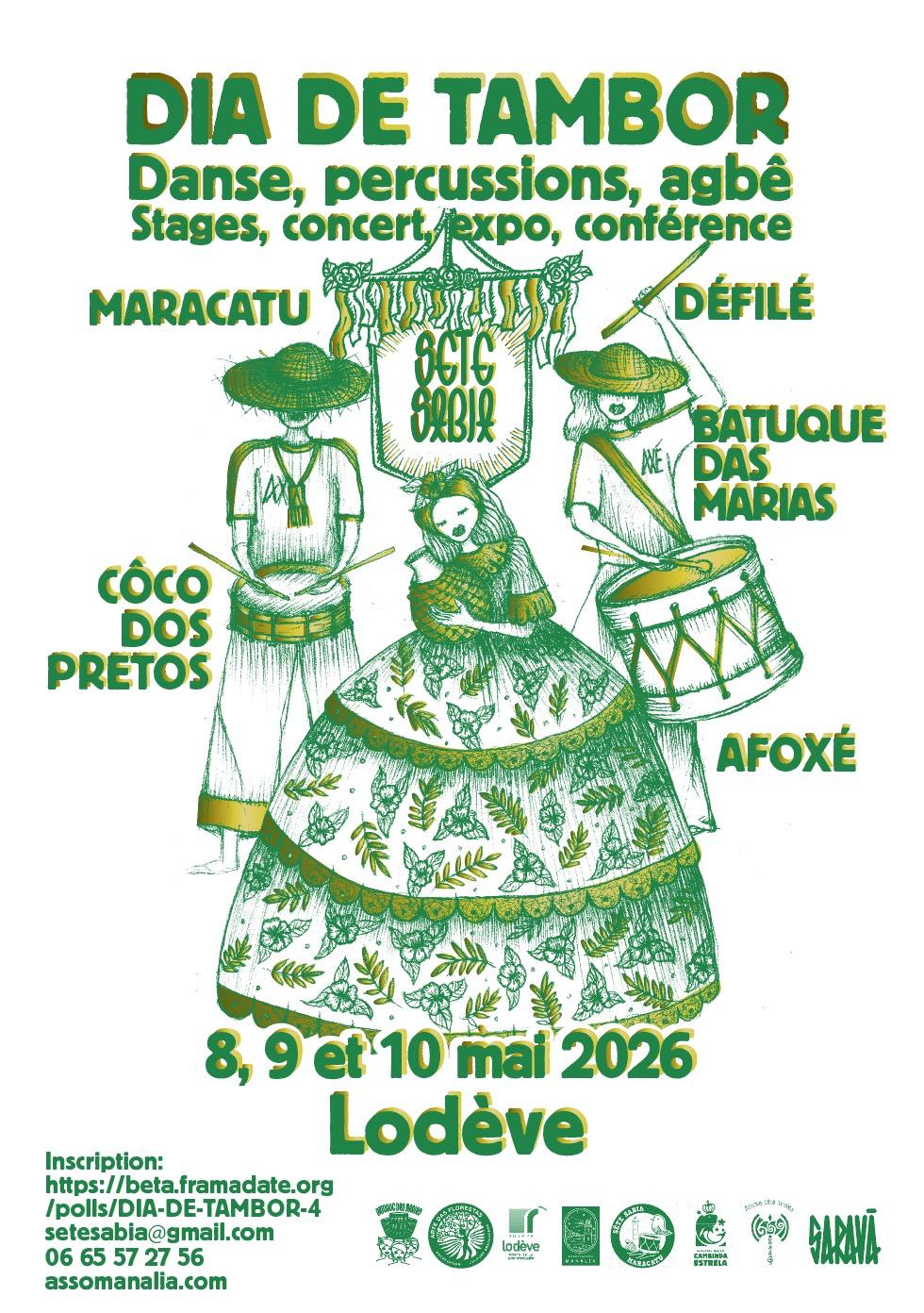 8-9-10 mai 2026 – Dia de Tambor #4 – Lodève